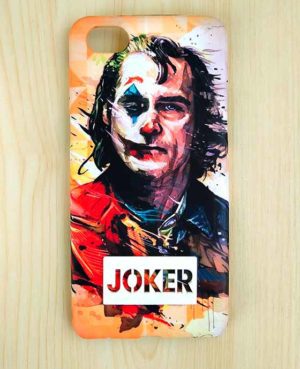 Joker Art - 4D Mobile Cover (Comes with White Joker Emblem)