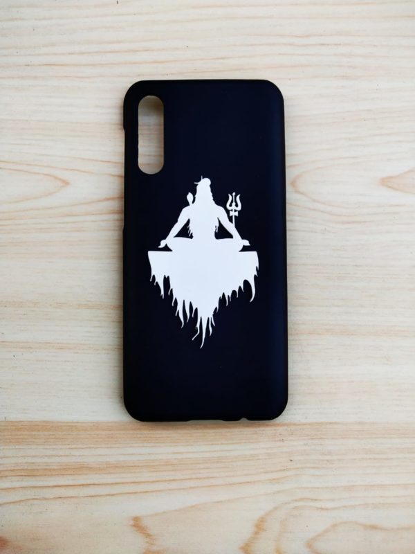 Har har Mahadev 4D Matte Black Mobile Cover