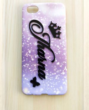 Customized Name 4D Acrylic Mobile Covers