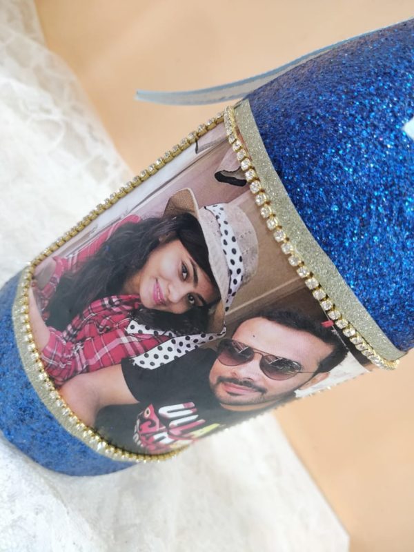 Glitter bottle art
