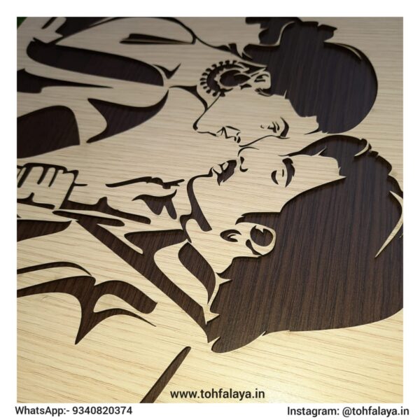 ERSONALIZED 3D WOODEN ENGRAVED COUPLE PHOTO PORTRAIT