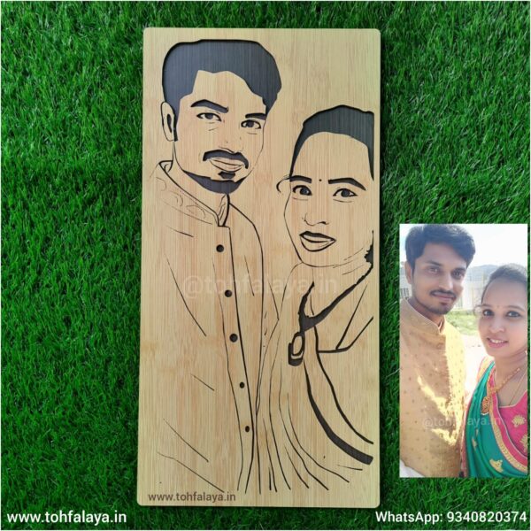3D_Wooden_Couple_Portrait