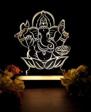Ganesh Ji & Mahadev 3D Illusion Night Lamp