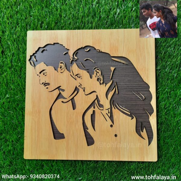 3D WOODEN ENGRAVED PORTRAIT- BOYFRIEND BIRTHDAY GIFT3D WOODEN ENGRAVED PORTRAIT- BOYFRIEND BIRTHDAY GIFT