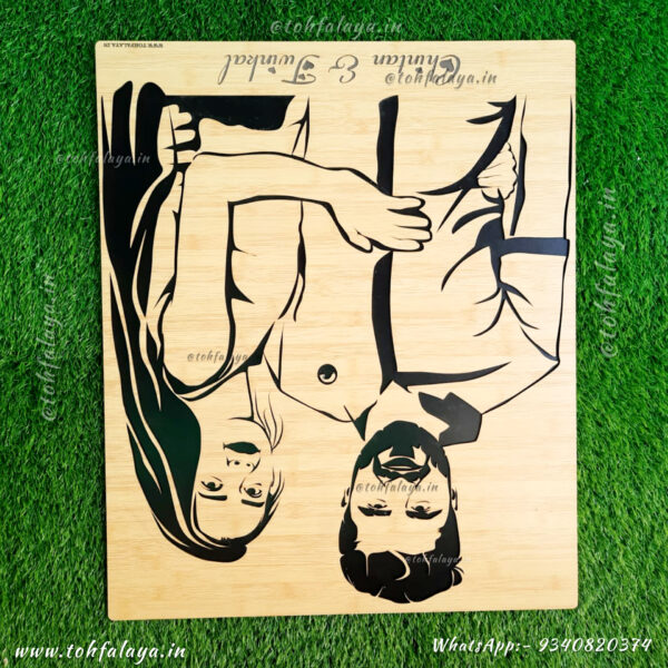 3D WOODEN ENGRAVED COUPLE PORTRAIT - Image 6