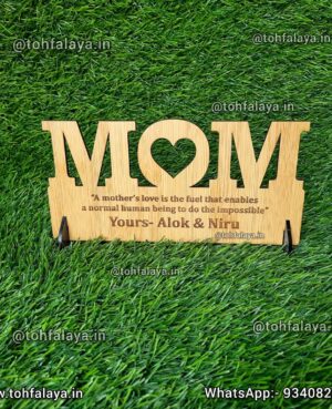Mother's Day Special Customized Wooden Engraved Mom Table Standee