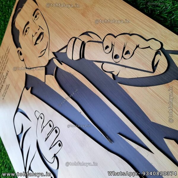 PERSONALIZED 3D WOODEN SOLO PORTRAIT - SIZE :  30* 25 Inches - Image 6