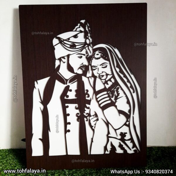 3D Wooden-LED-Portrait