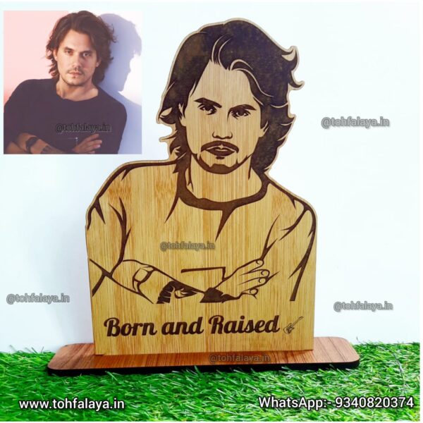 Personalized 3D Wooden Engraved Table Top Portrait Standy- Perfect Gift For Birthday, Anniversary