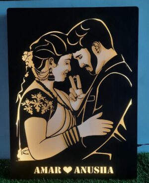 LED COUPLE PORTRAIT