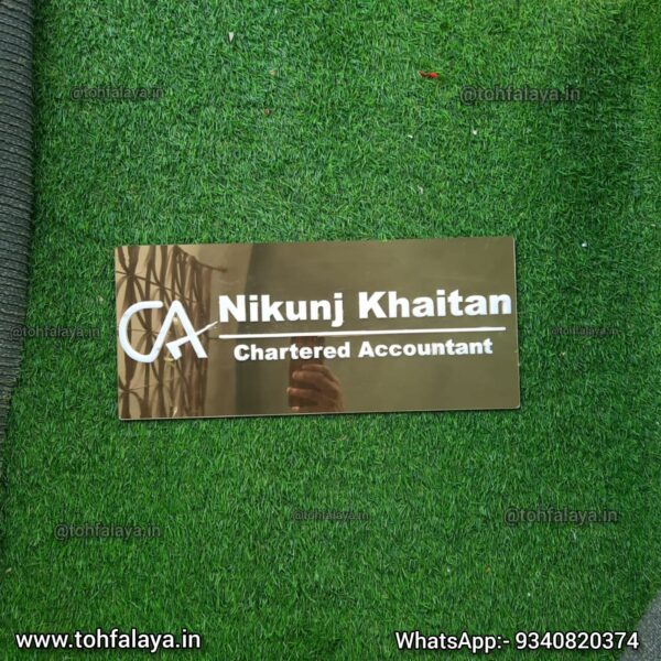 Personalized Acrylic Name Plate for CA(Chartered Accountant) - Image 4