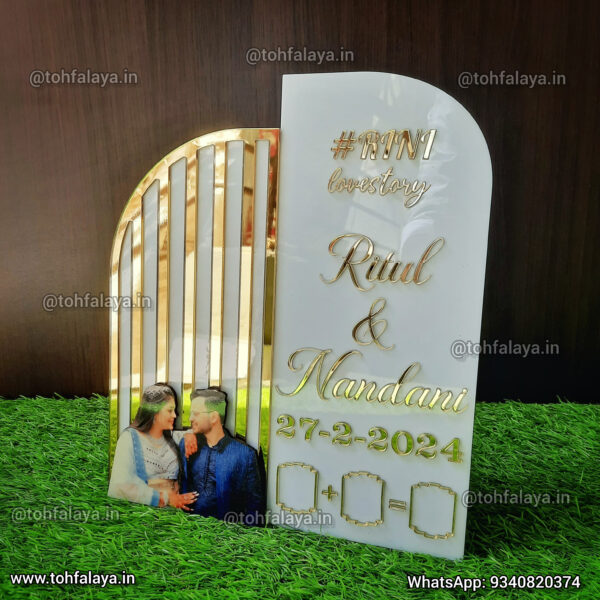Acrylic Thumb Board Print Frame For Wedding & Nikah - Image 2