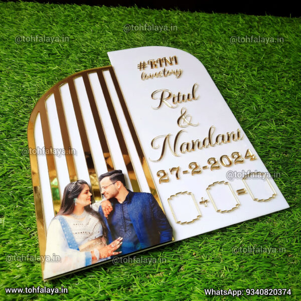 Acrylic Thumb Board Print Frame For Wedding & Nikah - Image 5