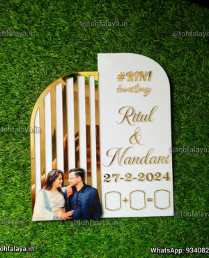 Acrylic Thumb Board Print Frame For Wedding & Nikah