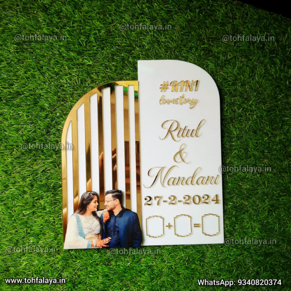 Acrylic Thumb Board Print Frame For Wedding & Nikah
